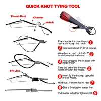 Fly Fishing Tools Kit and Accessories Fishing Quick Nail Knot Tying Tool  Hook 