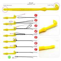 Fishing Knot Hook Tier Tool Set, Fishing Hook Tier Line Tying Tool with  Sub-line + Single Hook Fast Knot Tyer Tool Fishing Tackle Accessory
